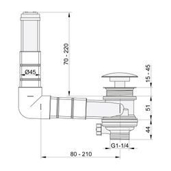 KEUCO Ab-u.Überlaufgarn. Arm.-Zub. 59913, verchromt... KEUCO-59913010000 4017214857579 (Abb. 1)