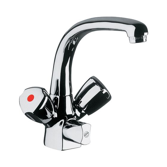 KLUDI STANDARD Spültisch-Multi-Armatur DN 15 Griff Terralux Kunststoff chrom