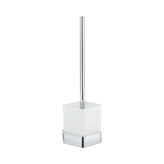 KLUDI E2 Toilettenbürstengarnitur mit Opalglas weiß chrom
