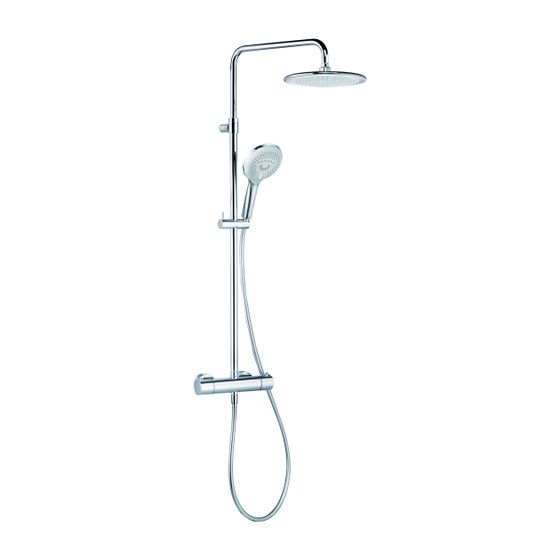 KLUDI FRESHLINE Thermostat Dual Shower System, 8.0 l chrom