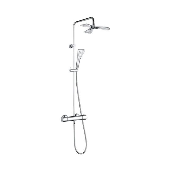 KLUDI FIZZ Thermostat Dual Shower System chrom