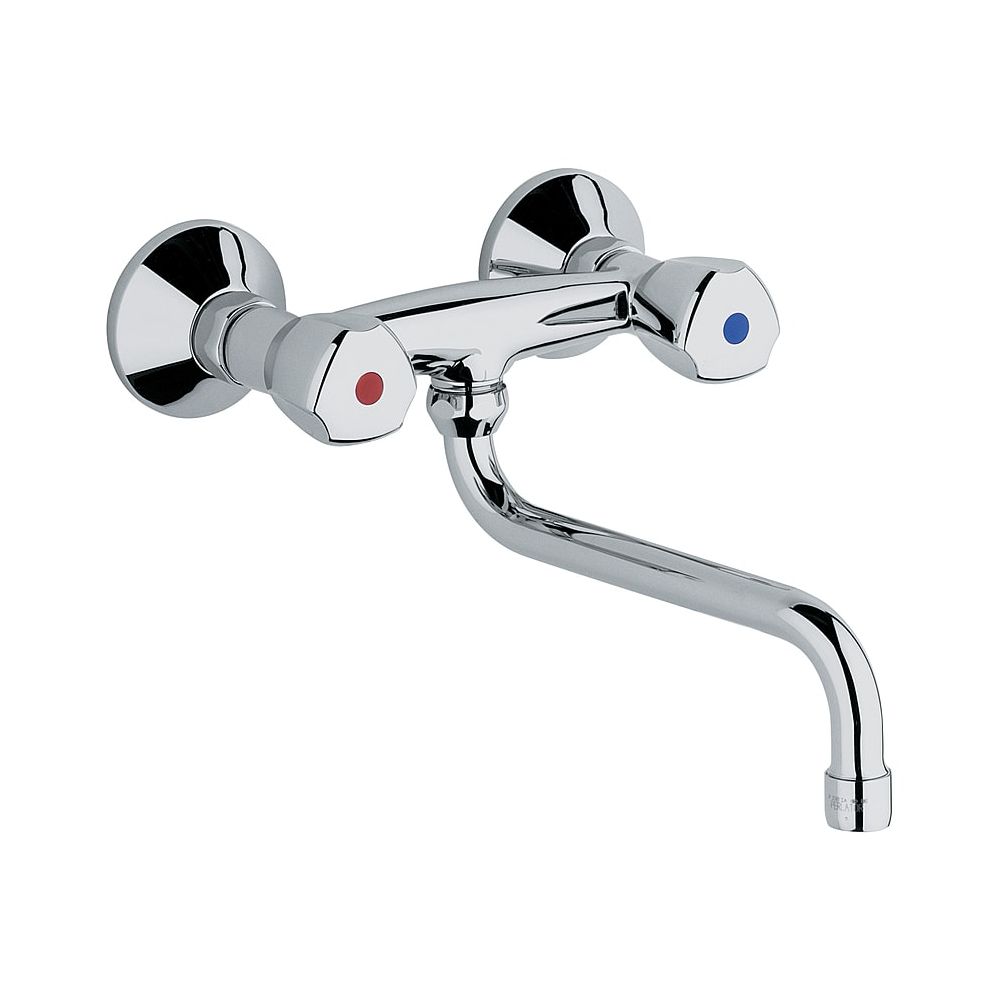 KLUDI STANDARD Spültisch-Wandarmatur Ausl. 250mm Kst.-Terralux chrom... KLUDI-310530515 4017080871587 (Abb. 1)