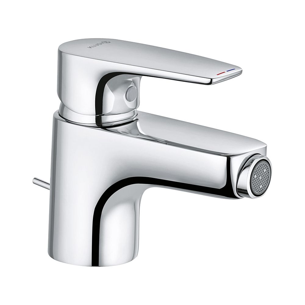 KLUDI PURE & SOLID Bidet-Einhandmischer mit Metallablaufg. chrom... KLUDI-342160575 4017080088275 (Abb. 1)
