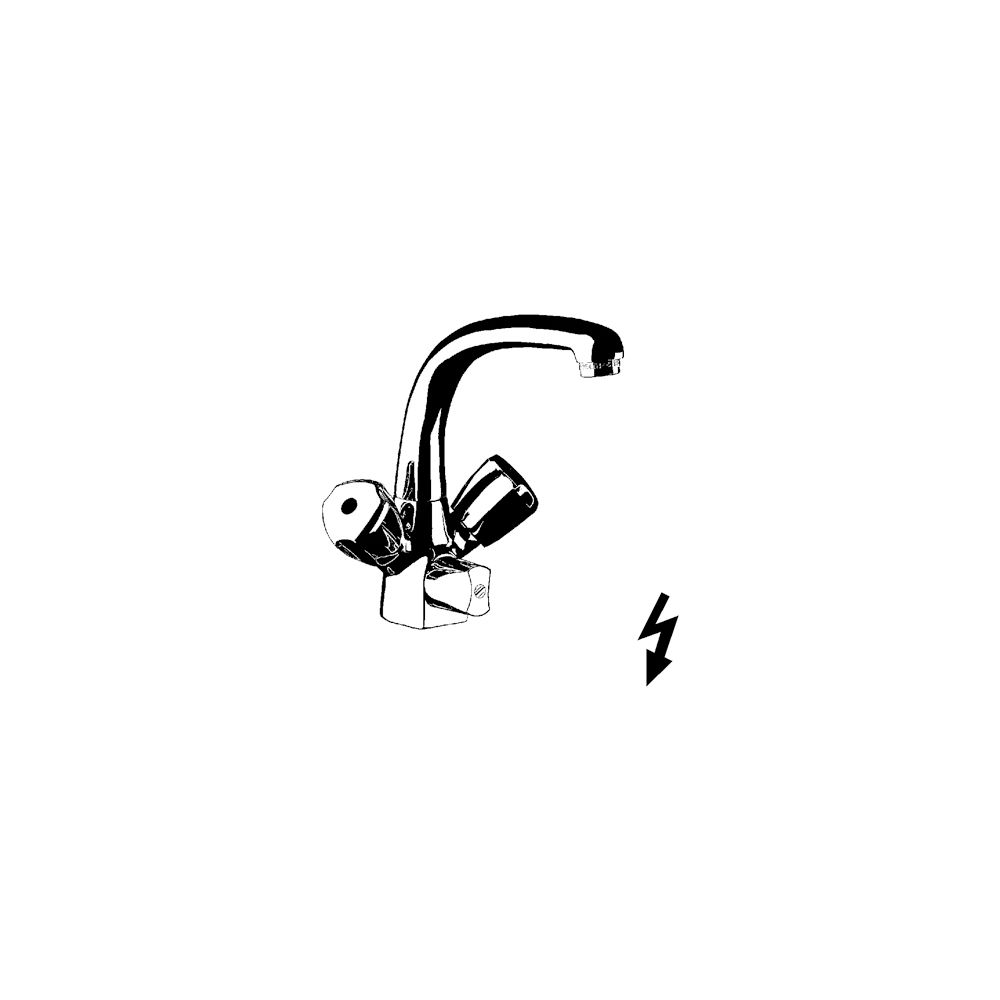 KLUDI STANDARD Spültisch-Multi-Armatur DN 15 Griff Terralux Kunststoff chrom... KLUDI-317300515 4017080893206 (Abb. 2)