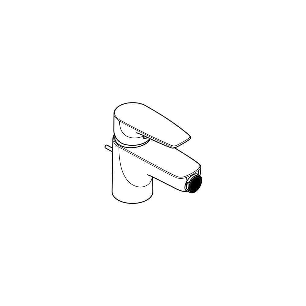KLUDI PURE & SOLID Bidet-Einhandmischer mit Metallablaufg. chrom... KLUDI-342160575 4017080088275 (Abb. 2)