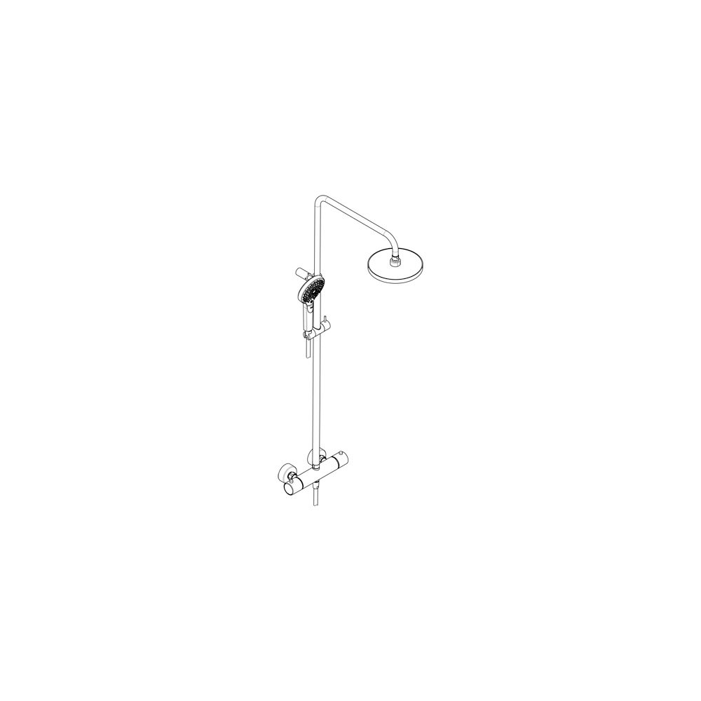 KLUDI-DIVE Dive X 3S Thermostat Dual Shower System mattschwarz... KLUDI-6907939-00 4021344120755 (Abb. 2)