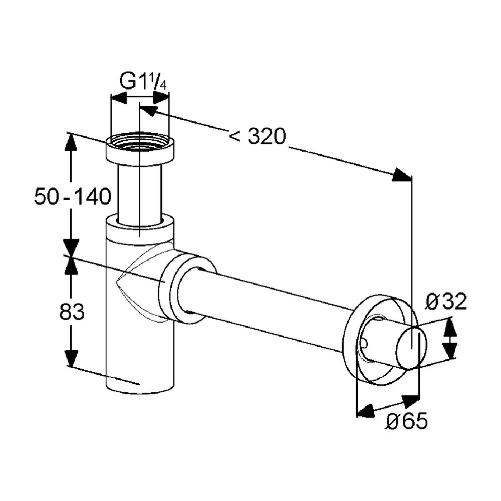 KLUDI DESIGN-Flaschen-Geruchverschluss mattschwarz... KLUDI-1002039-00 4017080092388 (Abb. 3)