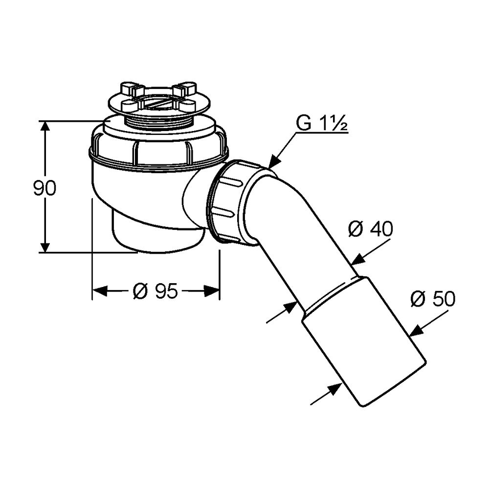 KLUDI TASSO 50 Ablaufgarnitur Rohbau-Set neutral... KLUDI-2152000-00 4021344994653 (Abb. 3)