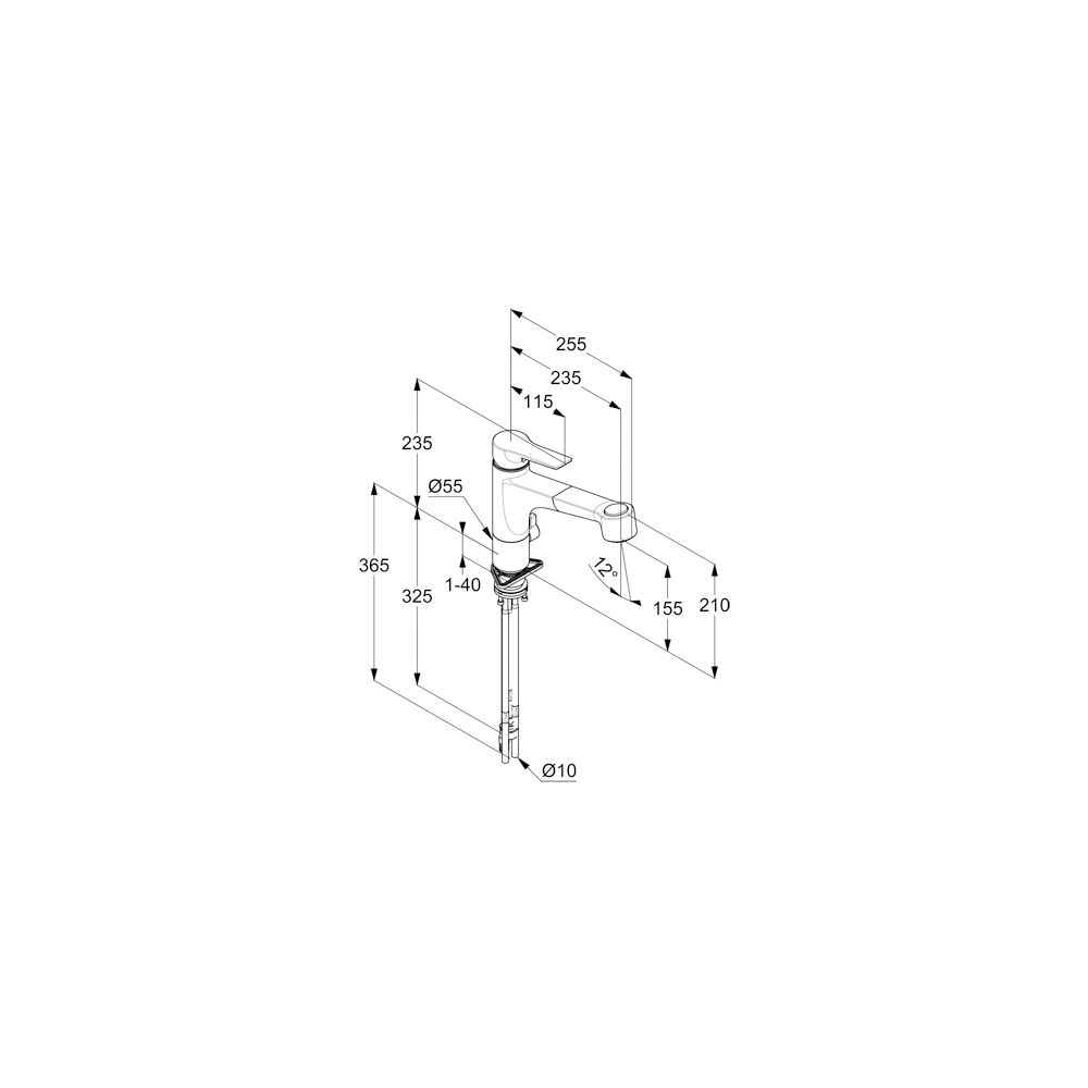 KLUDI MIX Spültisch-Multi-Einhandmischer DN 15 herausz. Brause Geschl. Hebel chrom... KLUDI-329450575 4021344103383 (Abb. 3)