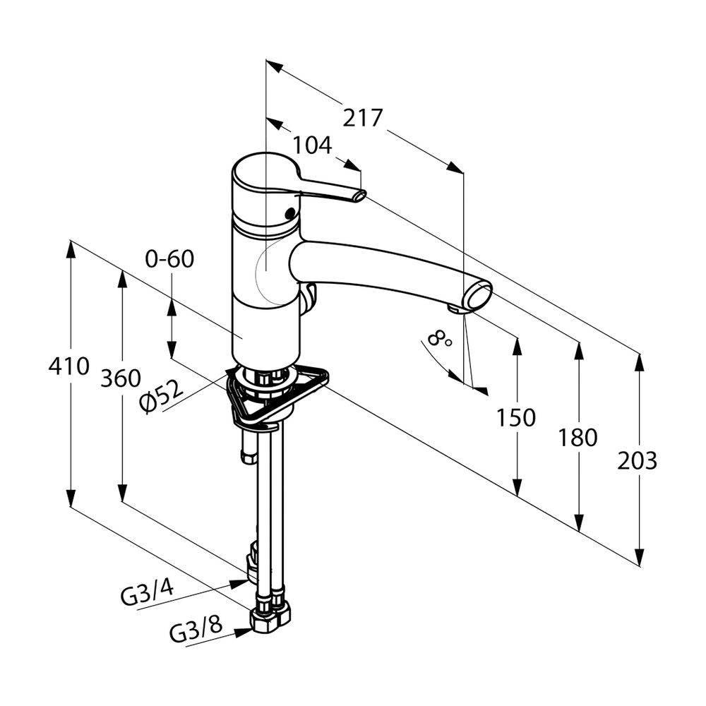 KLUDI TRENDO Spültisch-Multi-Einhandmischer DN 10 chrom... KLUDI-335760575 4017080077071 (Abb. 3)