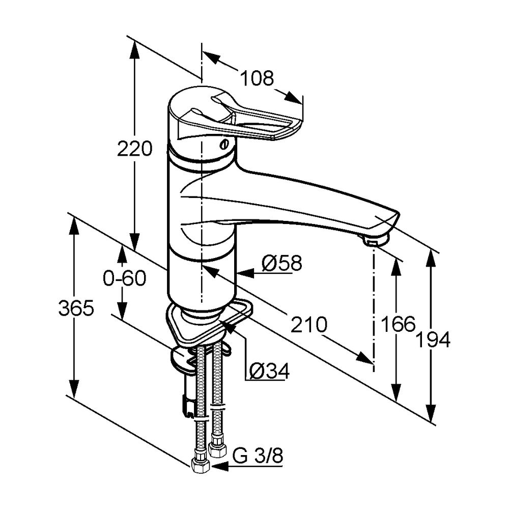 KLUDI MX Spültisch-Einhandmischer DN 10 chrom... KLUDI-399040562 4021344058287 (Abb. 3)