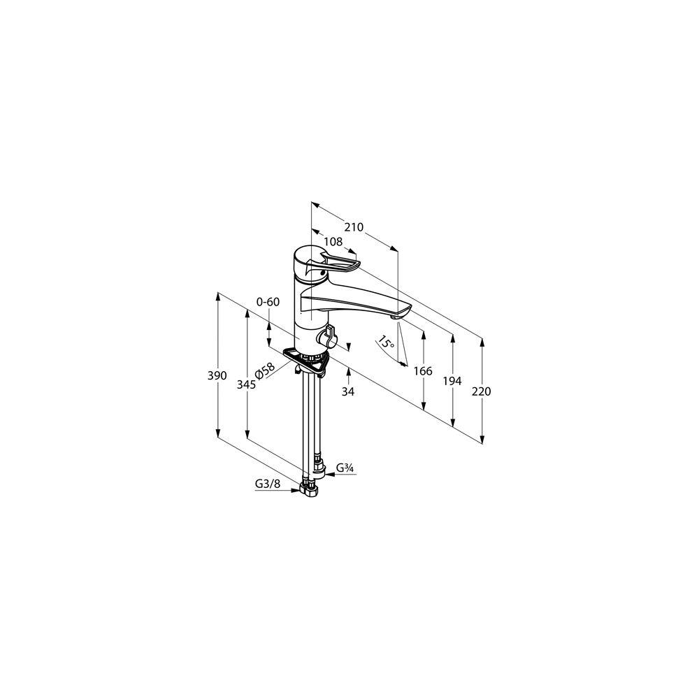 KLUDI MX Spültisch-Multi-Einhandmischer DN 15 chrom... KLUDI-399060562 4021344058225 (Abb. 3)