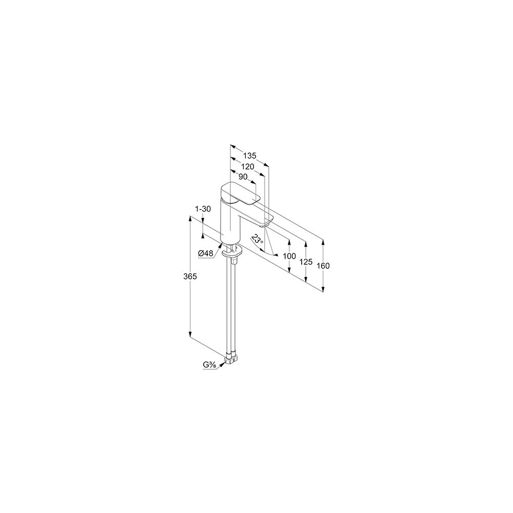 KLUDI PURE & STYLE Waschtisch-Einhandmischer 100 o. Ablaufgarnitur chrom... KLUDI-402920575 4017080088107 (Abb. 3)