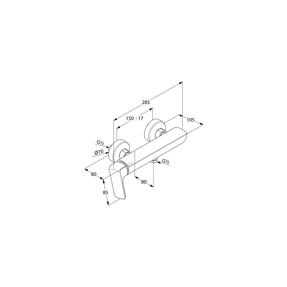 KLUDI AMEO Brause-Einhandmischer m. seitl. Bedienung chrom... KLUDI-416750575 4017080086332 (Abb. 2)