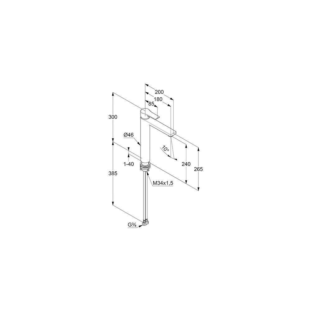 KLUDI ZENTA SL Waschschüssel-Einhandmischer chrom... KLUDI-482560565 4017080089845 (Abb. 3)