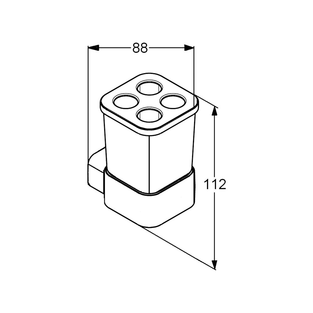 KLUDI E2 Universal Glashalter mit Multifunktionsaufsatz chrom... KLUDI-4998205 4021344082015 (Abb. 3)