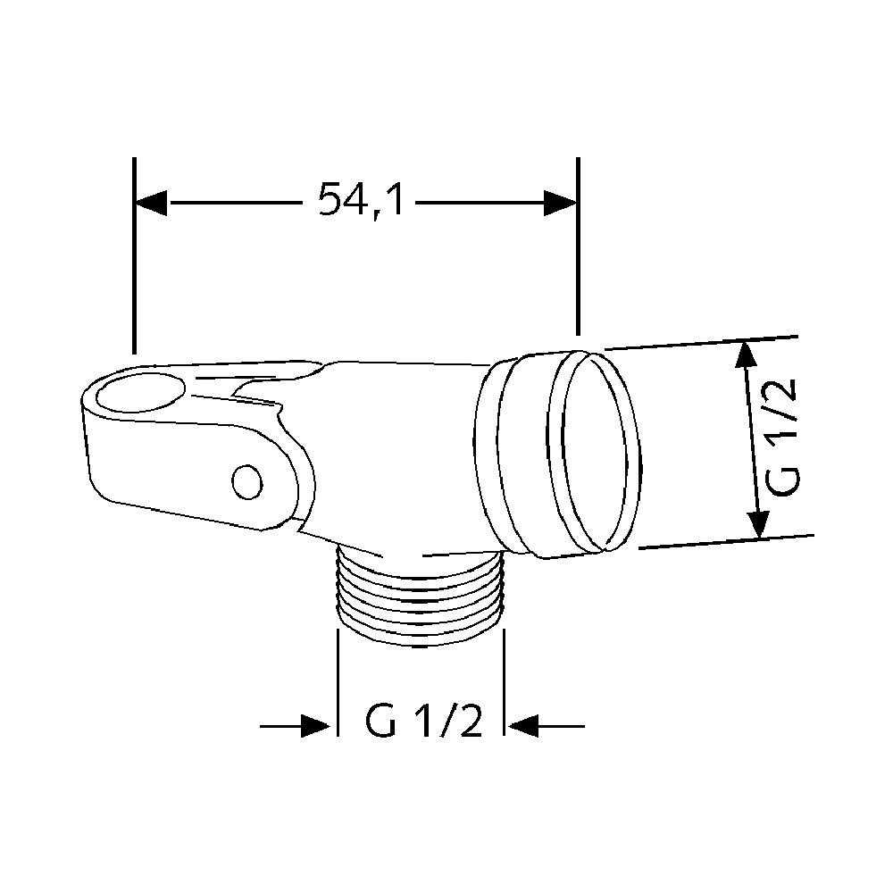 KLUDI Brausehalter mit Gelenkstück chrom... KLUDI-6053105-00 4021344920263 (Abb. 3)