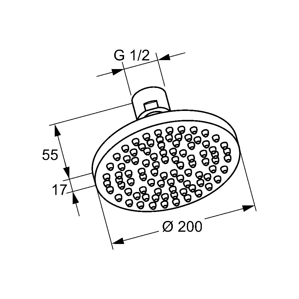 KLUDI A-QA Tellerkopfbrause 200mm chrom... KLUDI-6651005-00 4017080065153 (Abb. 3)