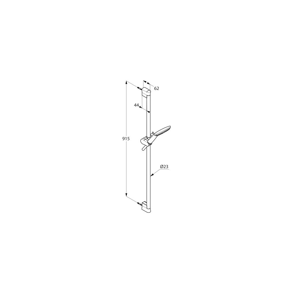 KLUDI FRESHLINE Brause-Set 1S 900mm weiß/chrom... KLUDI-6784091-00 4021344094131 (Abb. 2)