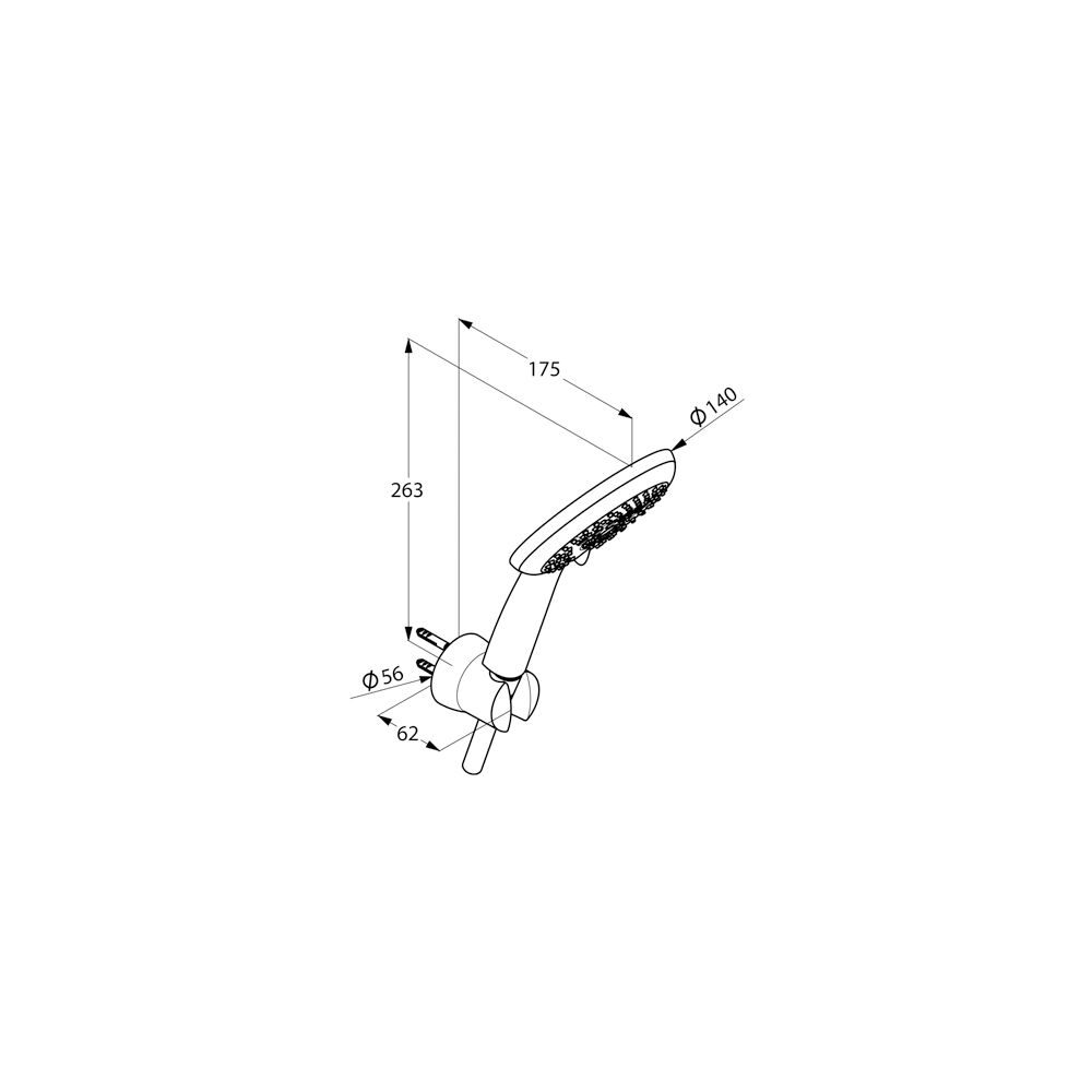 KLUDI FRESHLINE Wannen-Brause-Set 3S mit Schlauch weiß/chrom... KLUDI-6795091-00 4021344094162 (Abb. 2)