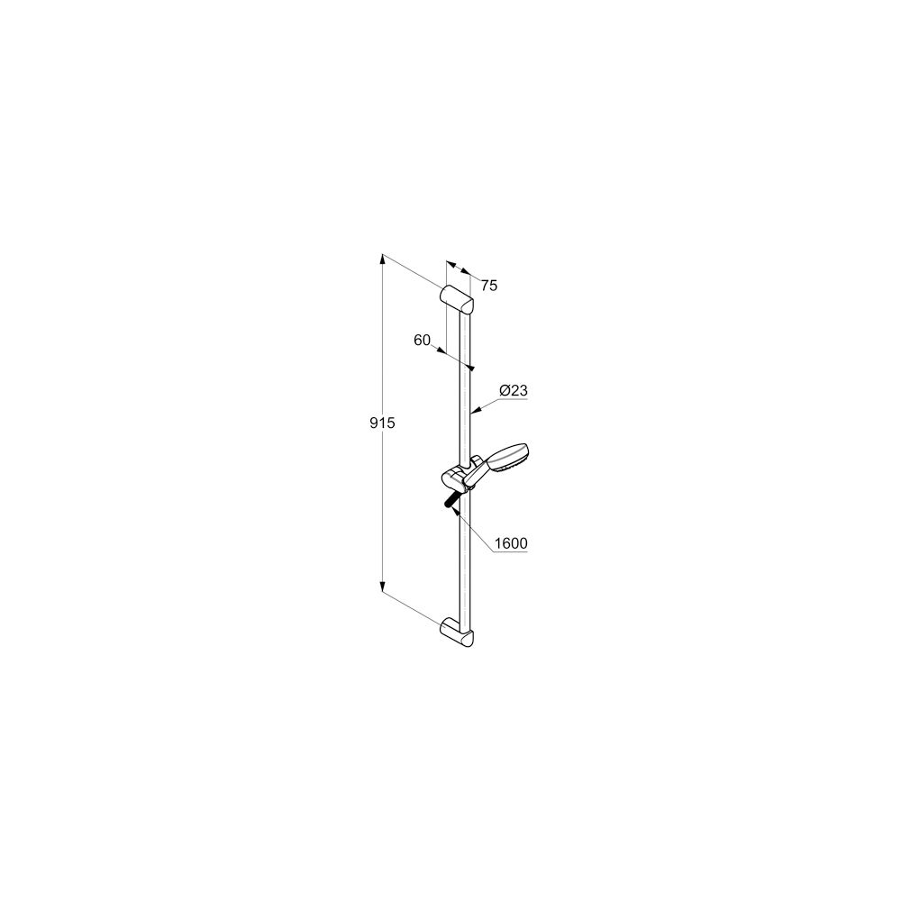 KLUDI LOGO 1S Brause-Set mit Wandstange 900mm chrom... KLUDI-6819005-00 4021344081087 (Abb. 3)