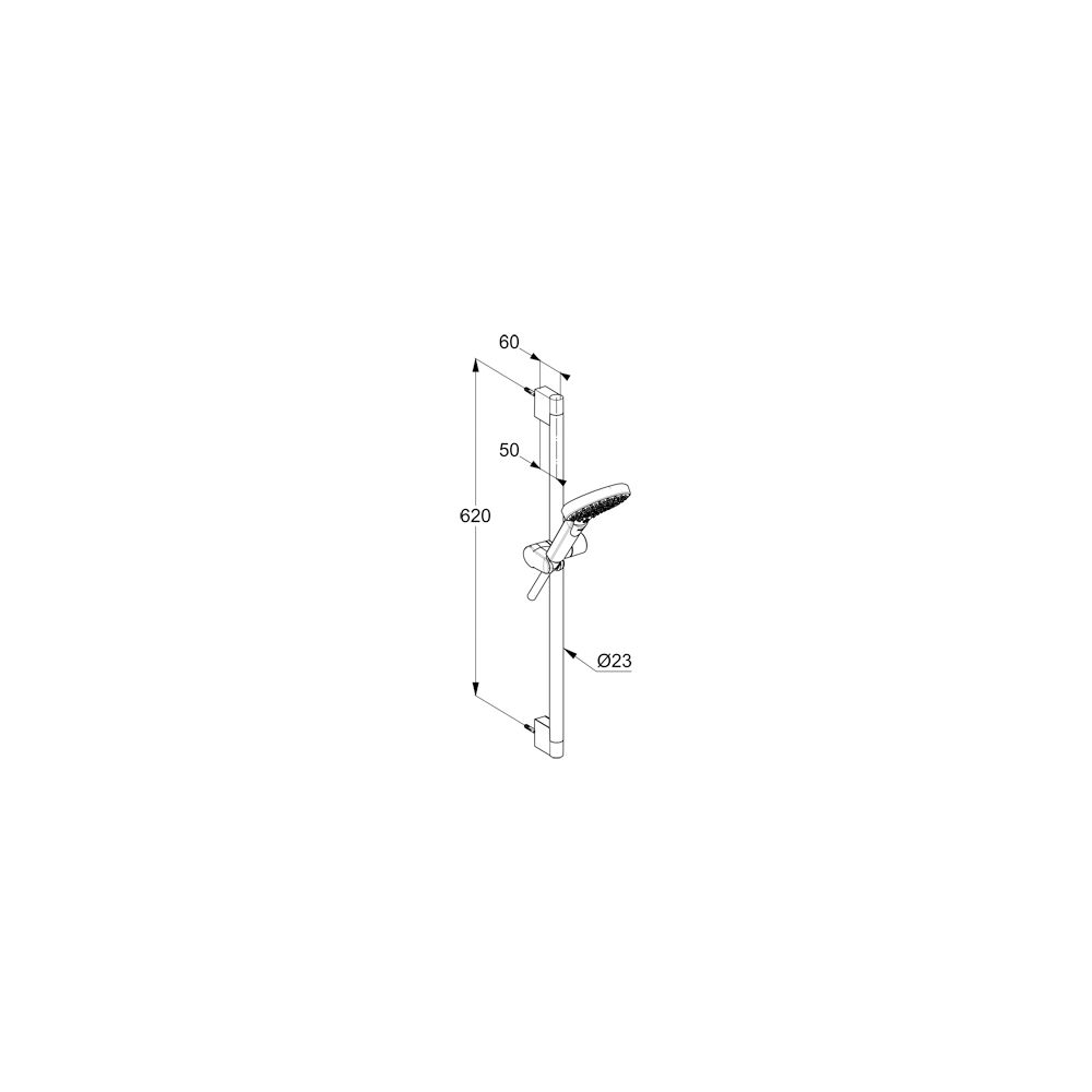 KLUDI-DIVE Brause-Set Dive X 3S 600 MM mattschwarz... KLUDI-6963039-00 4021344120717 (Abb. 3)