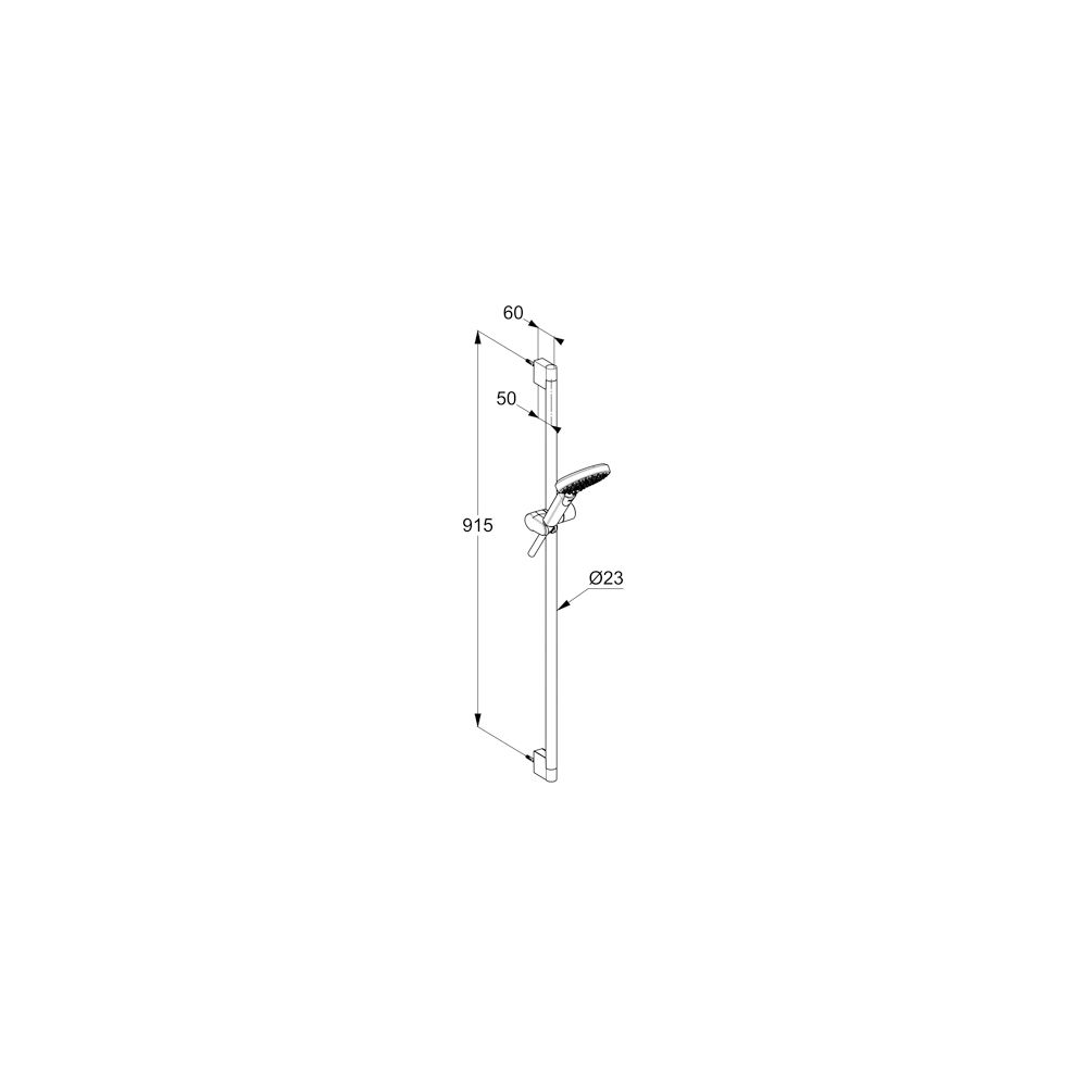 KLUDI-DIVE Brause-Set Dive X 3S 900 MM chrom... KLUDI-6993005-00 4021344117779 (Abb. 3)