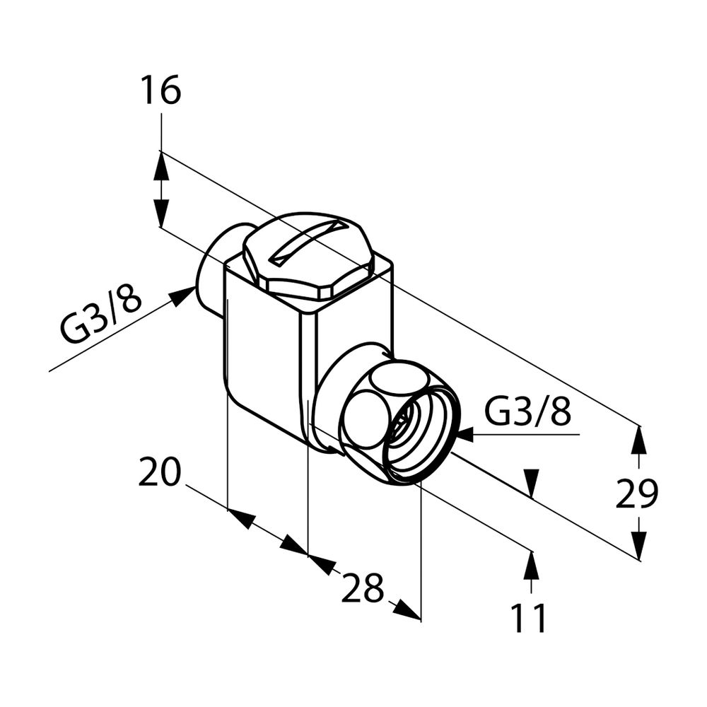 KLUDI Schmutzfilter für Eckventile chrom... KLUDI-7303005-10 4017080075213 (Abb. 3)