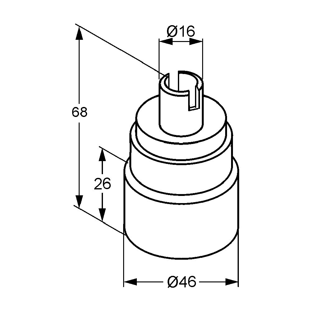 KLUDI Ersatzteil Steuereinheit 46mm KLUDI MEDI CARE Neutral... KLUDI-7436600-00 4021344041029 (Abb. 3)