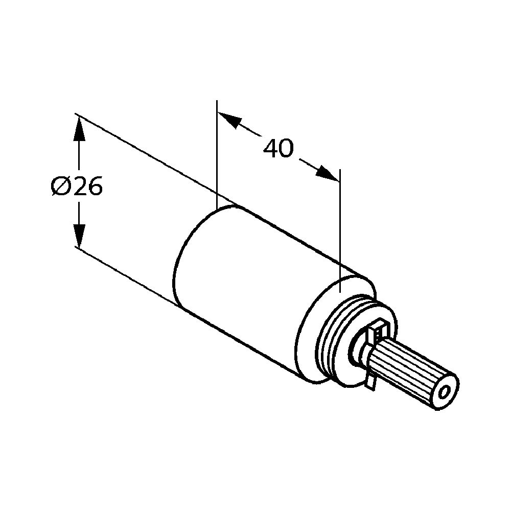 KLUDI Ersatzteil Unterputz-Ventilverlängerung f G 1/2 - G 1 1/4 chrom... KLUDI-7507905-00 4017080870986 (Abb. 3)