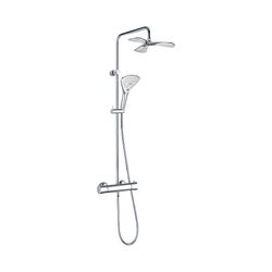 KLUDI FIZZ Thermostat Dual Shower System mit FIZZ 3Kammer Kopfbrause chrom... KLUDI-6709605-00 4021344073891 (Abb. 1)