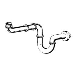 KLUDI Waschtisch- & Bidet-Sifon Geruchverschluss G1 1/4 x 32mm chrom... KLUDI-1025505-00 4021344880574 (Abb. 1)