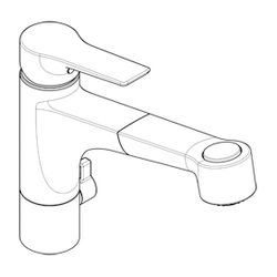 KLUDI MIX Spültisch-Multi-Einhandmischer DN 15 herausz. Brause Geschl. Hebel chrom... KLUDI-329450575 4021344103383 (Abb. 1)