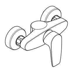 KLUDI PURE & SOLID Brause-Einhandmischer eigensicher chrom... KLUDI-348410575 4017080088176 (Abb. 1)