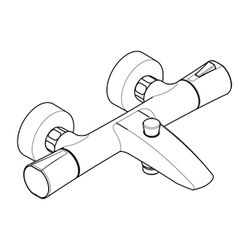 KLUDI ZENTA SL Thermostat Wannenfüll- und Brausearmatur DN 15 mattschwarz... KLUDI-351013938 4021344112156 (Abb. 1)