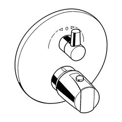 KLUDI Unterputz-Thermostatarmatur Feinbau-Set mit Absperr- u. Umstellventi... KLUDI-358300538 4021344067258 (Abb. 1)