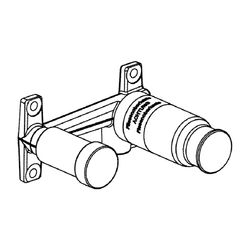 KLUDI Waschtisch-2LOCH-WAND ROHBAU-SET neutral... KLUDI-38243 4017080069236 (Abb. 1)