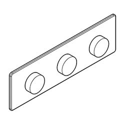 KLUDI-PushTronic Elektronisches UP-THM mit Feinbauset PVD Brushed Gold... KLUDI-38300N0-00 4021344122445 (Abb. 1)