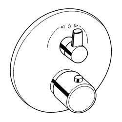 KLUDI ZENTA Unterputz-Thermostatarmatur Feinbau-Set mit Absperr- und Umstellvent... KLUDI-388300545 4021344067241 (Abb. 1)