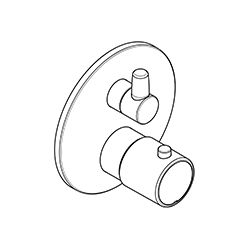 KLUDI ZENTA SL UP-Thermostatarmatur Feinbau-Set mit Absperrventil mattschwar... KLUDI-388853945 4021344122049 (Abb. 1)