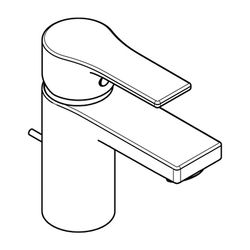 KLUDI ZENTA SL Waschtisch-Einhandmischer 75mm Ablaufgarnitur chrom... KLUDI-482600565 4017080089746 (Abb. 1)