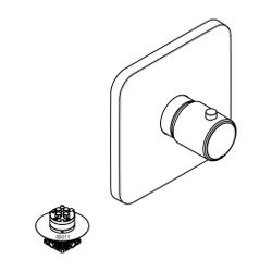 KLUDI E2 Unterputz-Thermostatarmatur Feinbau-Set m.Funktionseinheit chrom... KLUDI-497290575 4021344081964 (Abb. 1)