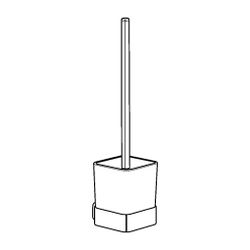 KLUDI E2 Toilettenbürstengarnitur mit Opalglas weiß chrom... KLUDI-4997405 4021344082077 (Abb. 1)