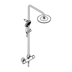 KLUDI FRESHLINE Thermostat Dual Shower System, 8.0 l chrom... KLUDI-6709205-00WR9 4021344101631 (Abb. 1)