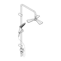 KLUDI FIZZ Dual Shower System mit FIZZ 3Kammer Kopfbrause chrom... KLUDI-6709305-00 4017080077927 (Abb. 1)
