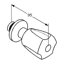 KLUDI STANDARD Unterputzventil kalt/warm Kunststoff-Terraluxgriff chrom... KLUDI-143030515 4017080053624 (Abb. 1)