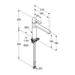 KLUDI ZENTA Spültisch-Einhandmischer DN 15 chrom... KLUDI-389730575 4021344057778 (Abb. 1)