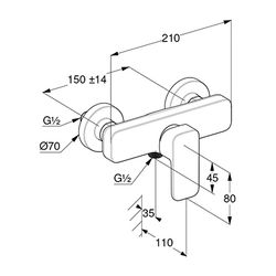 KLUDI-RENON Brause-Einhandmischer eigensicher chrom... KLUDI-428310575 4017080108614 (Abb. 1)