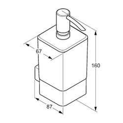 KLUDI E2 Seifenspender mit Opalglas weiß chrom... KLUDI-4997605 4021344082299 (Abb. 1)