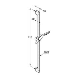 KLUDI FIZZ 1S Brause-Set 8 l/min mit Wandstange 900mm chrom... KLUDI-6764005-00WR9 4021344095305 (Abb. 1)